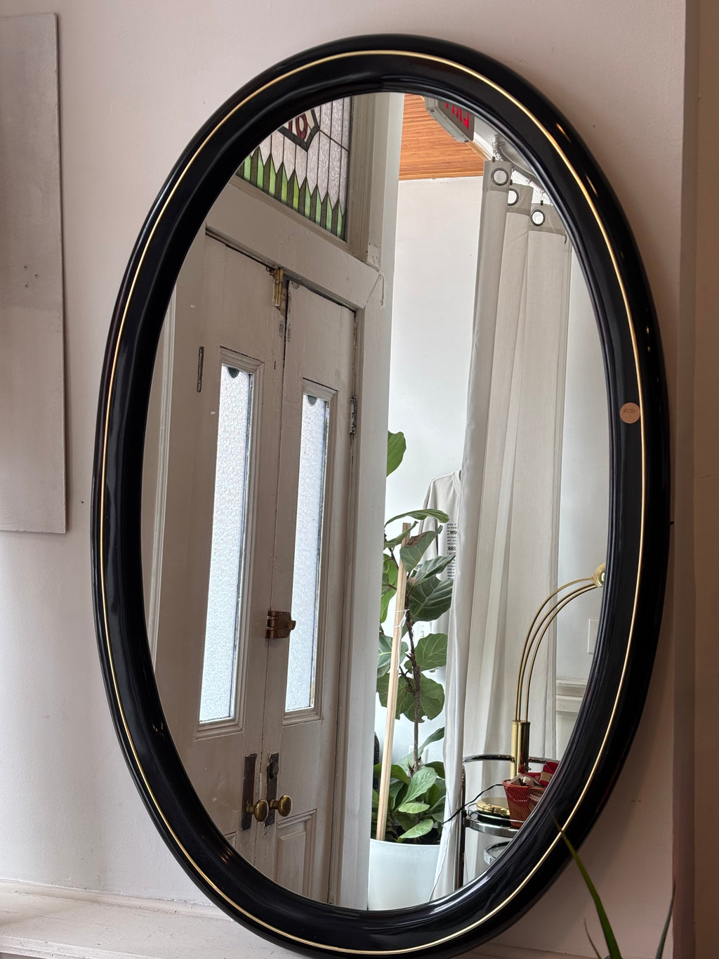 Art Deco Oval Mirror