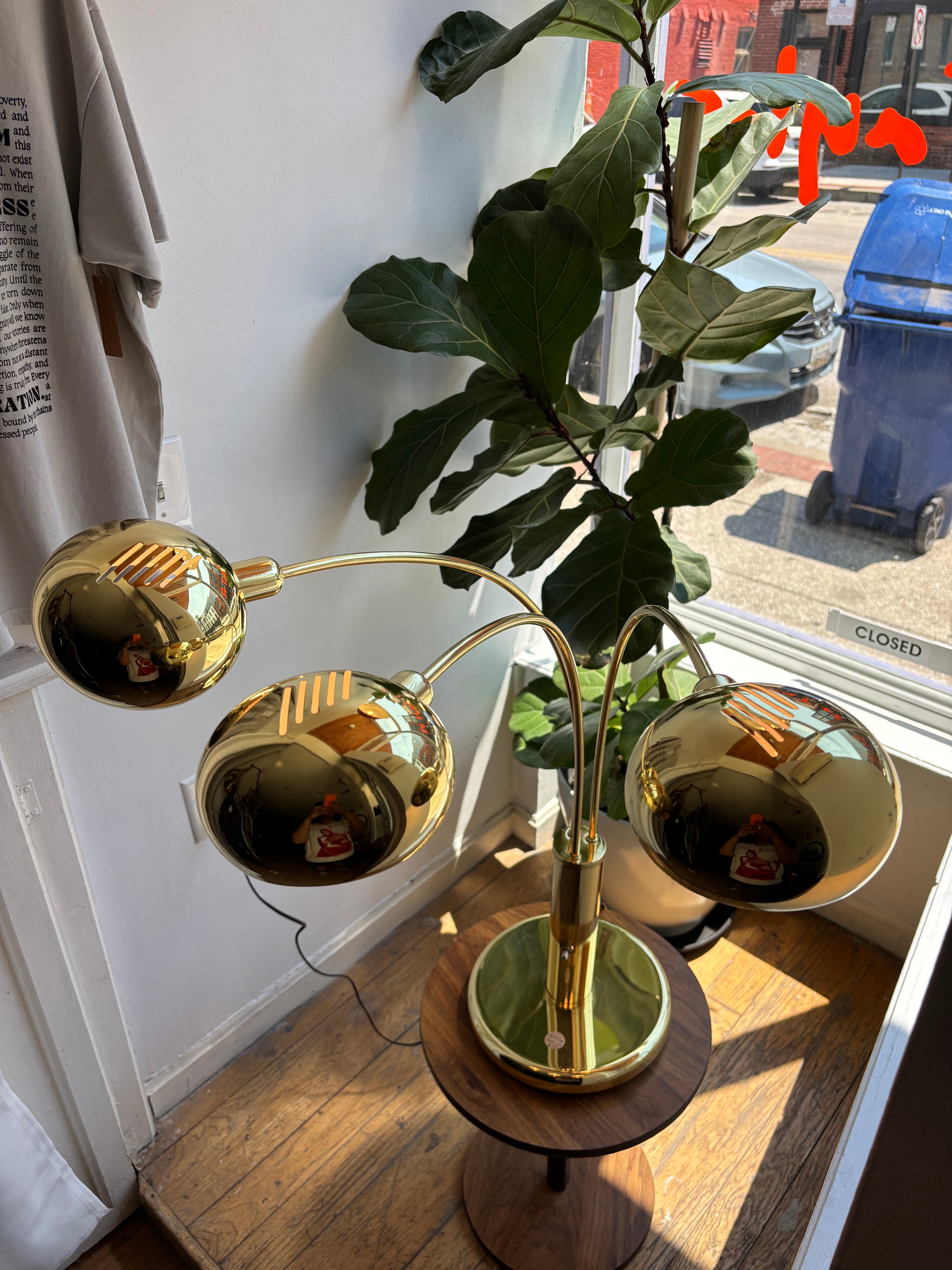 Mid Century Modern Brass Table Lamp