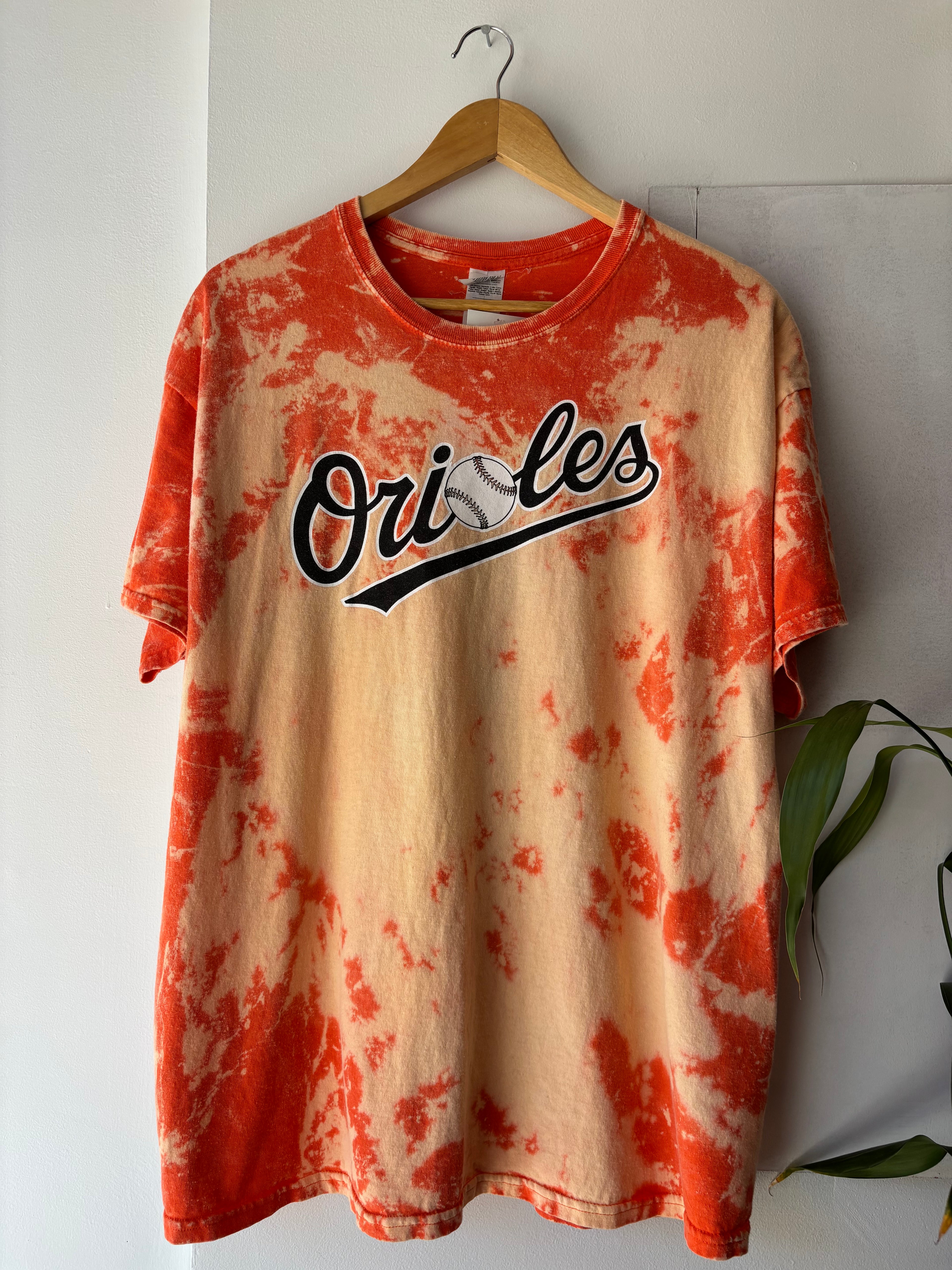 Hand Bleached Baltimore Orioles T Shirt (XL)