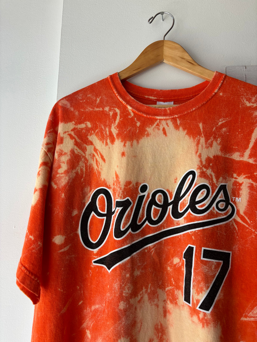 Baltimore Orioles Hand Bleached T Shirt (XL)