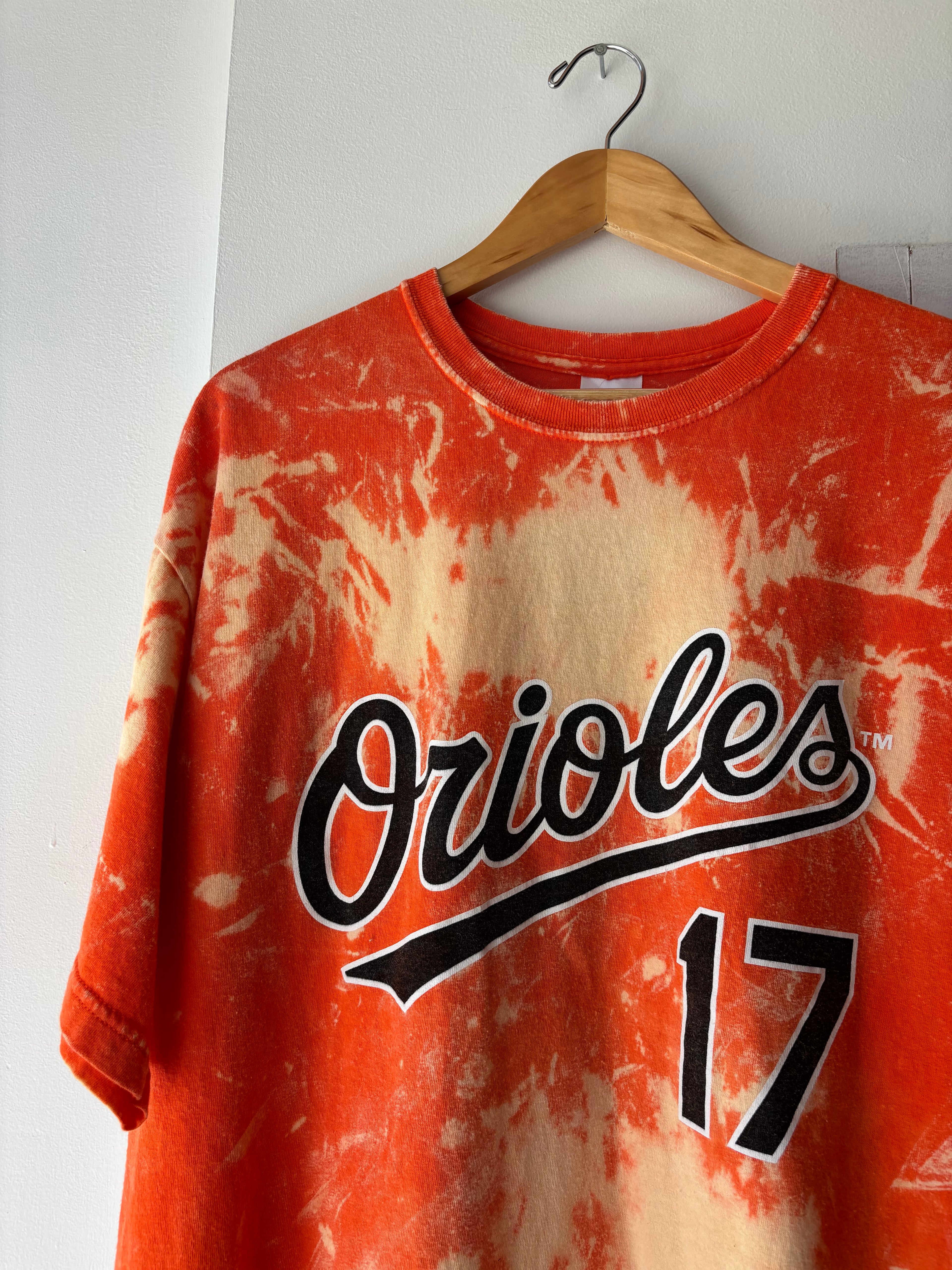 Baltimore Orioles Hand Bleached T Shirt (XL)
