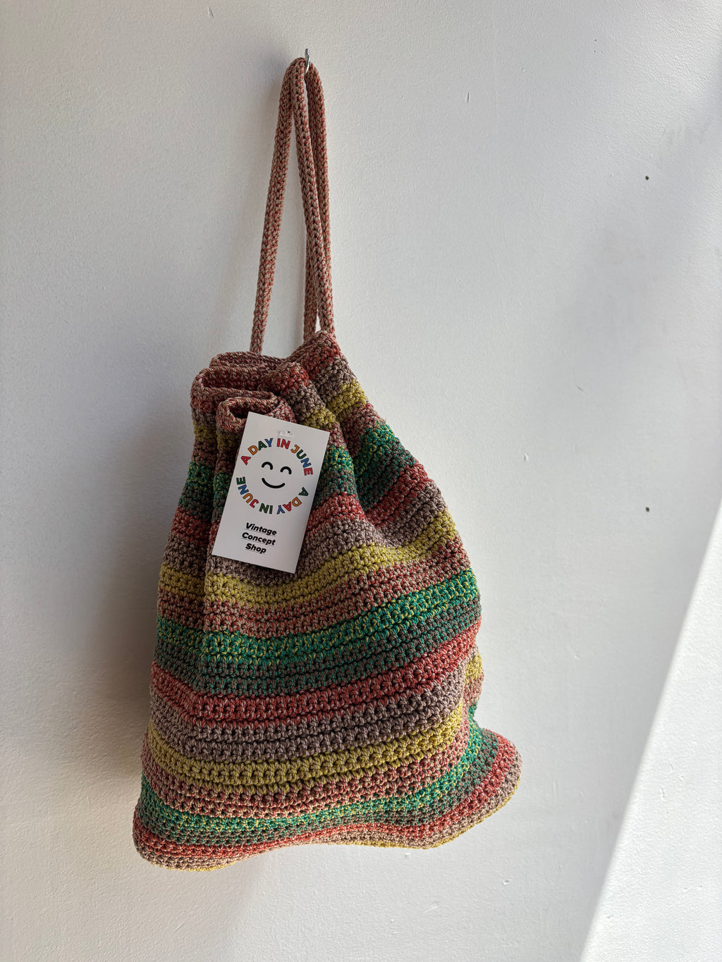 Ombré Knit Bucket Backpack