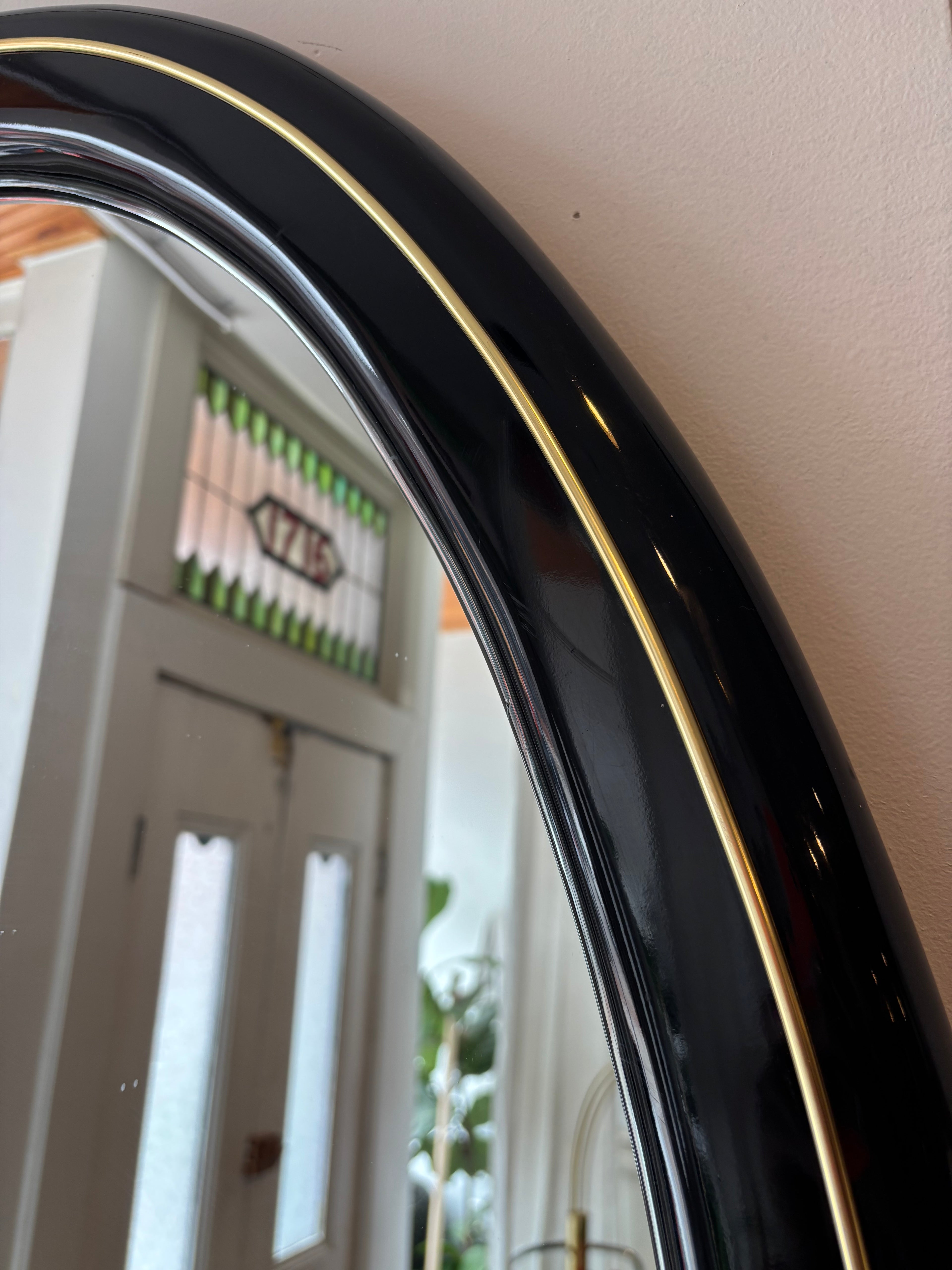 Art Deco Oval Mirror