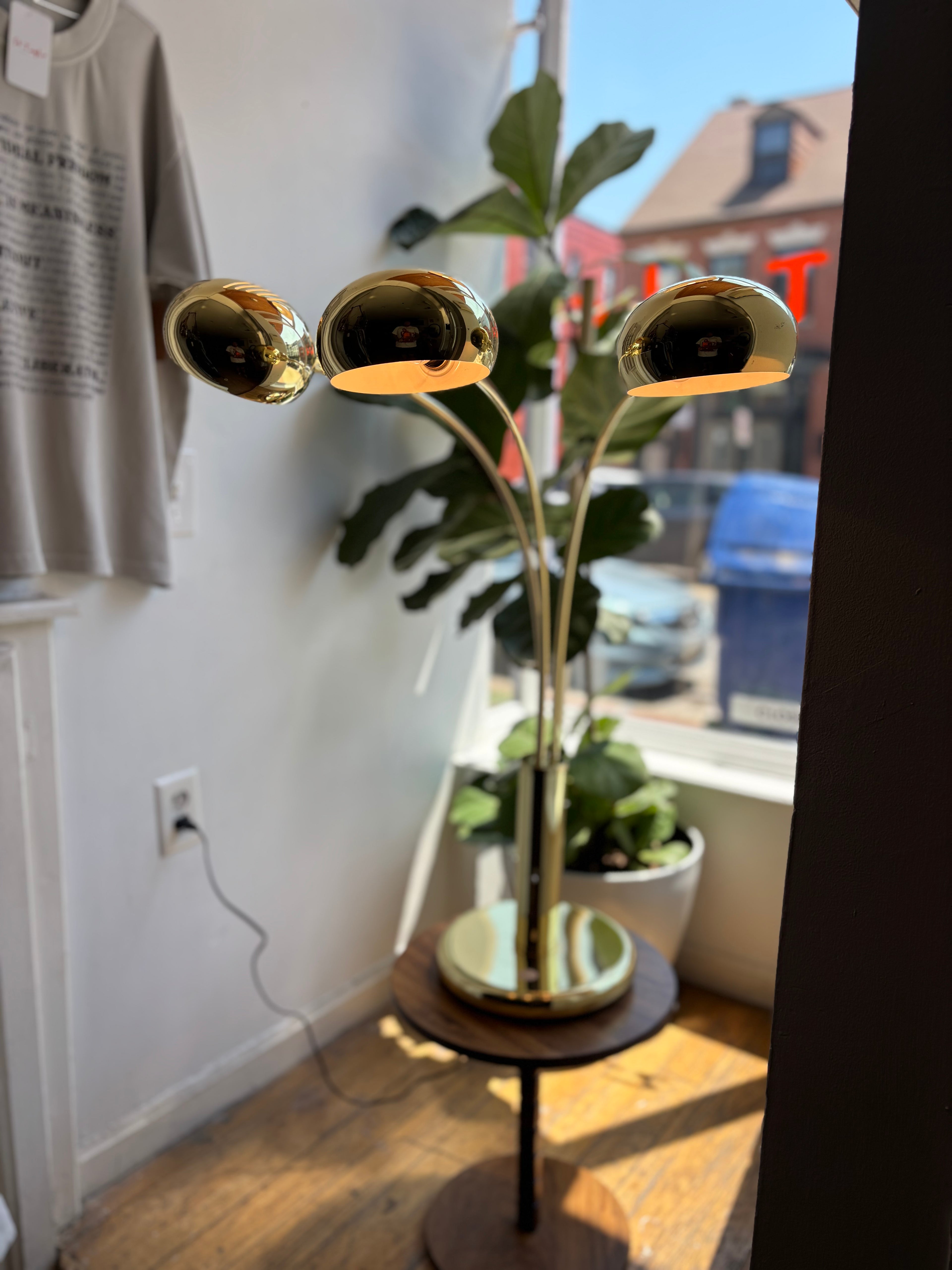 Mid Century Modern Brass Table Lamp